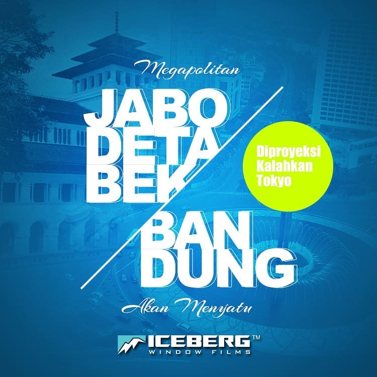 kota megapolitan - kaca film